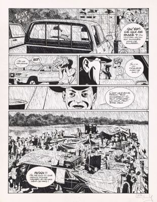 Lenaerts | La Fugitive, planches n°2 à l’encre de Chine et… | AZ auction