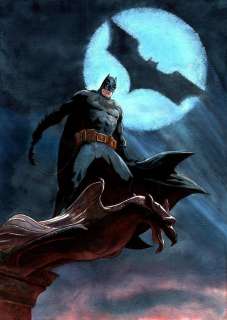 Illustration originale Ã  l‘aquarelle de BATMAN par Sinisa Banovic