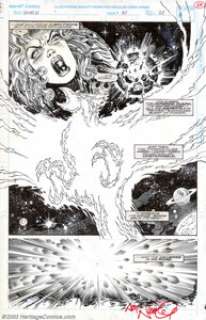 Ron Randall and Art Nichols - Original Art for What If? #60, page 28 (Marvel, 1994). Spectacular 2/3 splash page - | Heritage