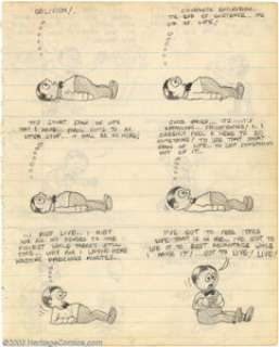 Robert Crumb - Original Illustrations, Oblivion (undated, early ’60s). Two-sided sketchbook page appears to be the - | Heritage
