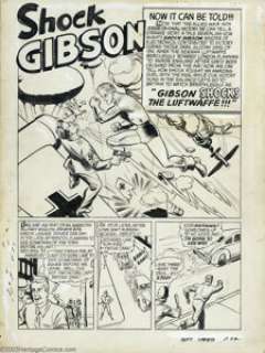 Rudy Palais - Original Art for Speed Comics #39, Complete 10-page Story, "Gibson Shocks the - | Heritage