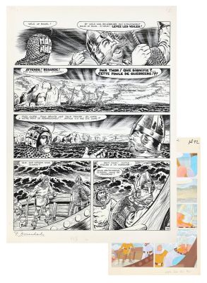Craenhals | Chevalier Ardent, planche n°42 à l’encre de… | AZ auction