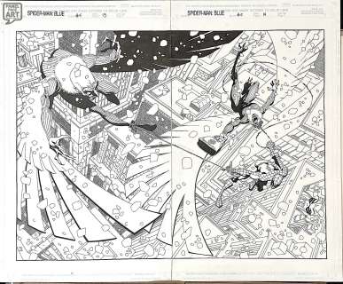 Tim Sale - Spider-Man Blue 5 - Double Page Splash