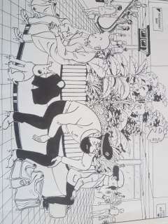 Rodier, Yves | Couverture originale  - Un Jour Dans L’Aéroport, une aventure de Tintin + Livre d’esquisse (TL) + reproduction planche couleur | Catawiki