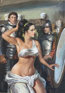 AVERARDO CIRIELLO - Original cover for Maghella "Orrendamente bella". Cm. 36x51. Gouache. Mint. Code 1341.