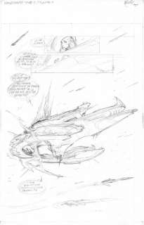 Crayonné original de la planche 1 de - Retour Ã  Terradoes - tome 5 de la série Kookabura par Nicolas MITRIC