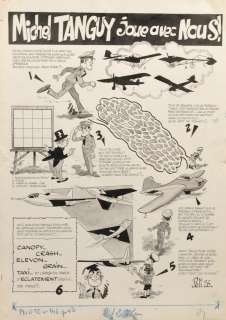 Eddy PAAPE (1920-2012) "Michel Tanguy joue avec nous!" Planche Ã  l’encre de [...] | Arthema Auction