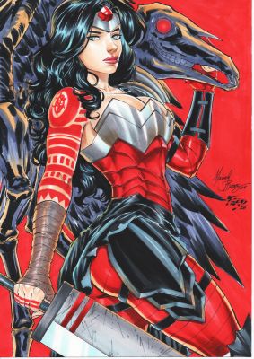 Fred Benes - Absolute Wonder Woman Pin Up 9x12