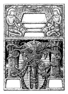 Raúlo Cáceres | Ref SECT02. Insania Tenebris Sectarius COVER (29,7x42cm). | Raúlo Cáceres