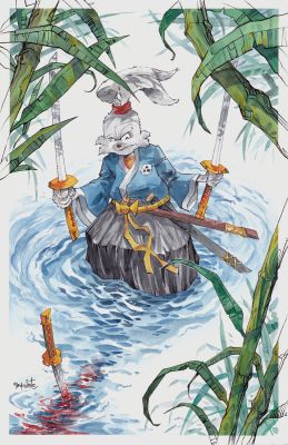 Rb White | Usagi Yojimbo Watercolor Illustration | Raremarq (Buy It Now)