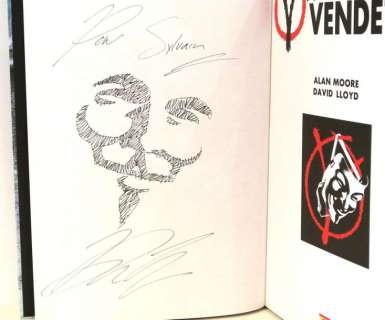 Alan Moore/David Lloyd dédicace V pour Vendetta T4… | MDP Auction