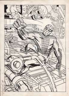 Jack Kirby - marvelmania #5 cover (only known jack kirby silver age spider-man cover! ) 1960s