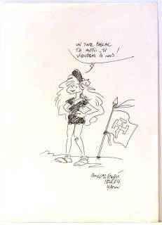 Hardy/Yann - La patrouille des Libellules - dessin original au stylo feutre noir sur [...] | Arthema Auction
