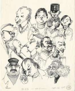 Riccardo, Mannelli | original illustration "Tipi Parigini" | Catawiki