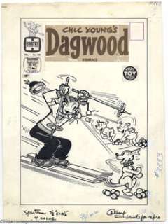 Paul Fung, Jr. (attributed) - Original Cover Art for Dagwood #109 (Harvey, 1959). Although they lack opposable - | Heritage
