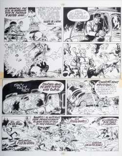Franz, Franz Drappier Dit (1948-2003) | Planche originale Ã  l’encre de chine pour une adaptation en bande dessinées des aventures du célèbre… | Stanley’s Auction