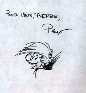 PEYO Johan et Pirlouit Dédicace représentant Pirlouit dans l’album Le sortilège... | Vermot et Associés