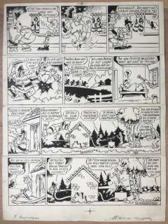 Vandersteen, Willy | Originele gagpagina  - De vrolijke Bengels (met Tieter, Job, Pontius, Pilatus, Poliet en Vlooike)  - (1947/1948) | Catawiki