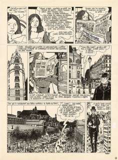 Jacques Tardi - Adèle Blanc Sec - Le noyé Ã  deux têtes - planche originale 9