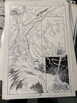 Original Comic Art The Flash" Wally West" Speedforce 1 SIGNED Sal Buscema | eBay US