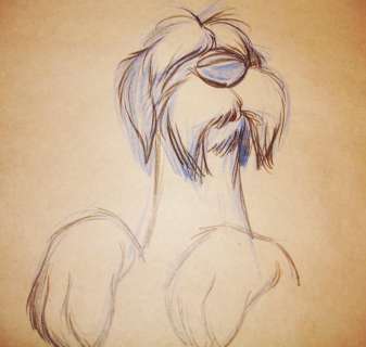 Disney Studios - Original Production Drawing - The Colonel - 101 Damatians (1961) | Catawiki