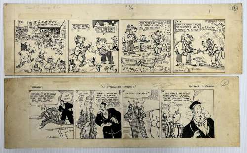 Lot of Two Original Daily Strips