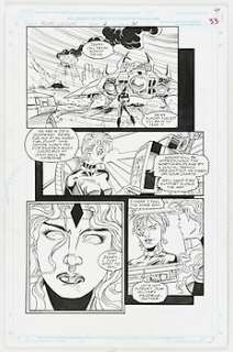 Original Art Pages by Hoang Nguyen - x3 Pages From Alien Legion : One Planet at a Time 