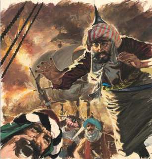 THOS - Lot 45 - YVES THOS BARBE-ROUGE Khaïr Le More (T.15), Dargaud 1973 Couverture originale....