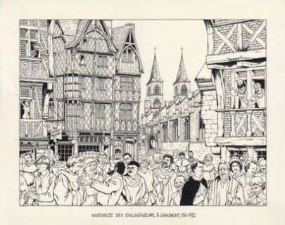 CHAILLET, Gilles (19... - Lot 107 - VASCO ET LEFRANC, ASSEMBLÉE DES ENLUMINEURS, À CHAUMONT,...