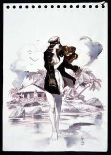 STAN & VINCE (Stanislas... - Lot 290 - Hommage à Hugo Pratt. Encre de Chine et lavis sur...