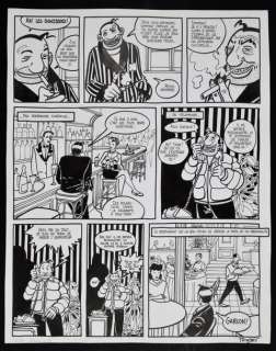 TRONCHET - Lot 312 - Jean Claude Tergal Planche originale Ã  l‘encre de chine, issue du tome 2, page…