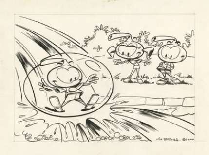 Nic BROCA (1932-1993... - Lot 10 - Les Snorky Encre de Chine sur papier. Signé en bas...