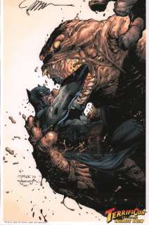 Jim Lee | Batman Vs Clayface Terrificon 2023 Print - Signed By Jim Lee | Anthony’s Comic Book Art