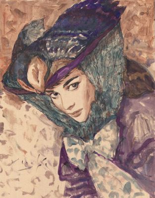 Selection Variee / Belles Pieces | Illustration originale LE BORDEL DES MUSES par SMUDJA | Galerie Napoléon