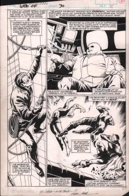 Jack Abel, Steve Geiger - Web of Spider-Man #30 P.16 - Kingpin, Cap, Daredevil - 1987