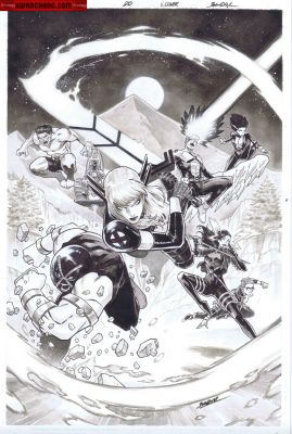 Michele Bandini | Covers / Pinups Issue X-Men # 20 Page Cover | Kwan Chang