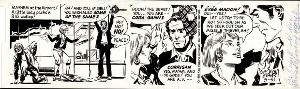 George Evans | Secret Agent Corrigan Daily Comic Strip 5-31-1980 | Romitaman