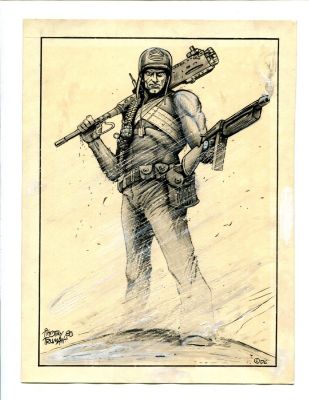 Tim Truman | Tim Truman - Sgt. Rock - Signed | Anthony’s Comic Book Art