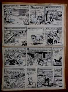 Wirel (Vandersteen, Willy / Verschuere, Karel) - Originele pagina - Bessy nr. 25 - De spookstad p.8 - (1958) | Catawiki