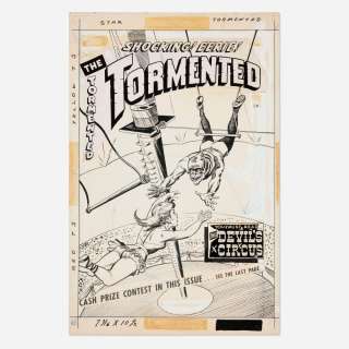 Mike Roy, Tormented #2 Cover Original Art (Sterling, 1954) | Landry Pop Auctions