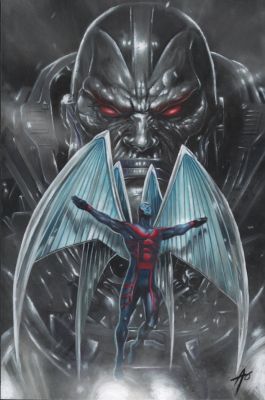 Rudy Nurdiawan | Archangel & Apocalypse Painted Art - Signed | Anthony’s Comic Book Art