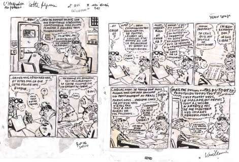 Vuillemin Philippe | Gag complet en 2 planches originales de Philippe VUILLEMIN : L’imagination au pouvoir | Galerie Napoléon