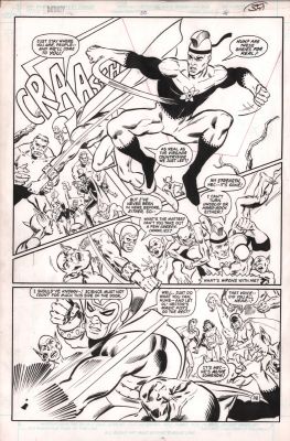 Tony Dezuniga, Vince Argondezzi | Infinity Inc. #50 P.38 - Whole Team Action - 1988 | Anthony’s Comic Book Art