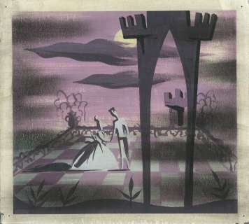 CENDRILLON Studio Walt Disney 1950. Etude préliminaire Ã  la gouache&h | Rossini