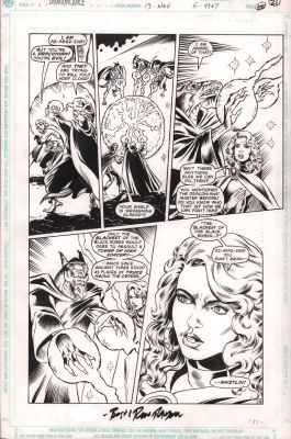 Mike Collins, Ron Randall - Dragonlance #13 P.18 - Wizard Lizard - Signed - 1989
