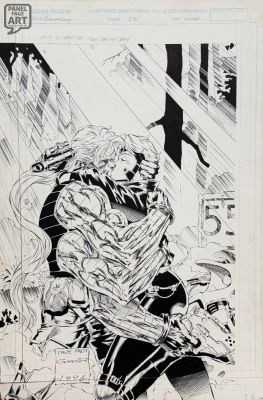 David Finch | Cyberforce 22 Cover | Panel Page Art