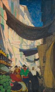 THORNTON OAKLEY. "Via Vittorio Emanuele Alassio." | Swann Galleries