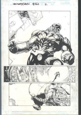 Tim Townsend Leinil Yu | Beautiful Yu Half-Splash For Uncanny X-Men Issue Uncanny X-Men # 364 Page 2 | Koch Comic Art