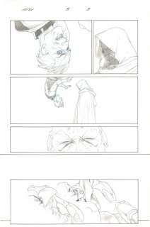 Esad Ribic - secret wars #5 p. 9 - god emperor doom, molecule man, and the beyonders - 2015