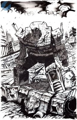 Daniel Warren Johnson | Transformers Issue 24 Page Cover | Felix Comic Art